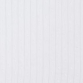 Mousseline Dobby métallisée à fines rayures – blanc/argent métallisé, 