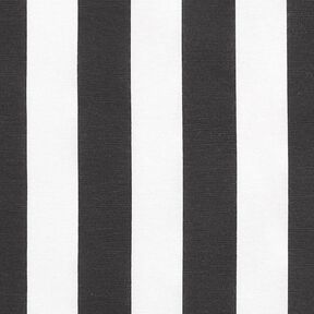 Tissu de décoration Canvas Rayures – noir/blanc, 