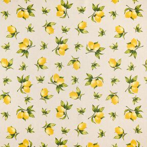 Tissu de décoration Semi-panama Citrons – nature, 