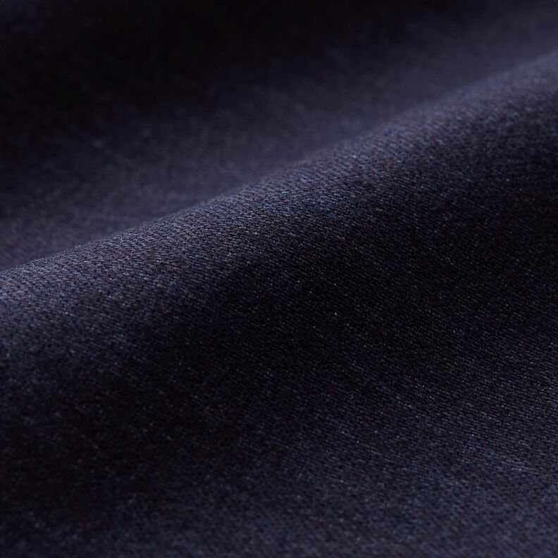 Denim de coton mélangé moyen – bleu nuit,  image number 2