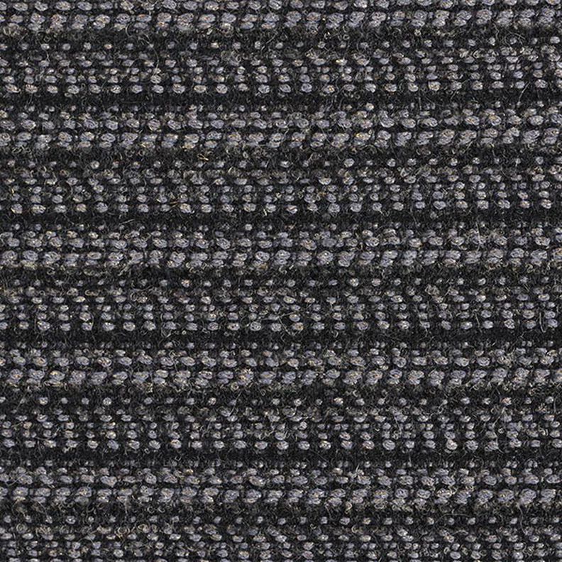 Tissu pour manteau en laine vierge mélangée Lurex chiné – anthracite,  image number 1