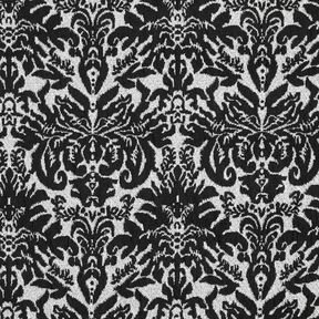 Jersey jacquard à ornements – argent métallisé/noir, 