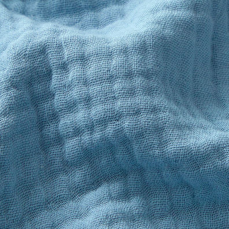 Tissu triple gaze de coton Uni – bleu clair,  image number 2