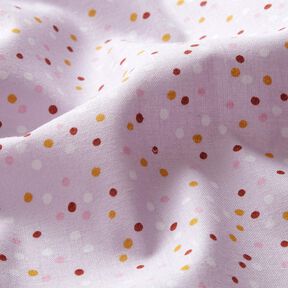 Tissu en coton Cretonne Petits points – violet pastel, 