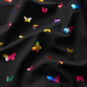 Softshell Papillons en paillettes – noir/mélange de couleurs, 