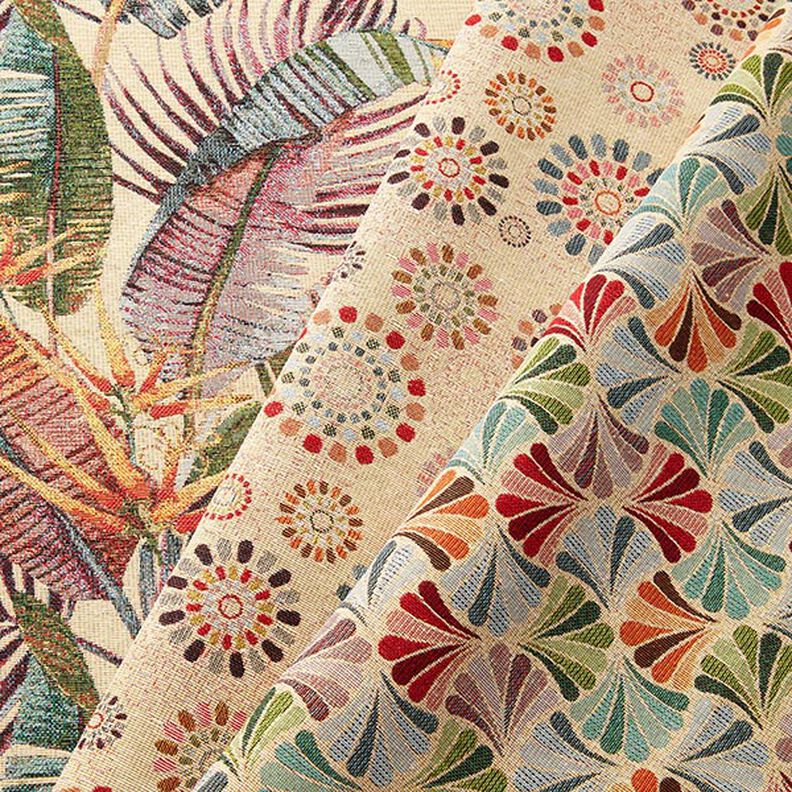 Tissu de décoration Gobelin Mandalas – beige clair/rose,  image number 5