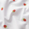 Popeline coton Fraises sucrées – blanc,  thumbnail number 2