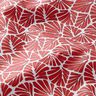 Coton enduit Mini feuilles abstraites – rouge foncé/blanc,  thumbnail number 3