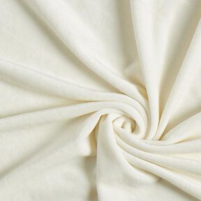 Velours stretch Tissu Nicki – blanc, 