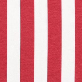 Tissu de décoration Canvas Rayures – rouge/blanc, 