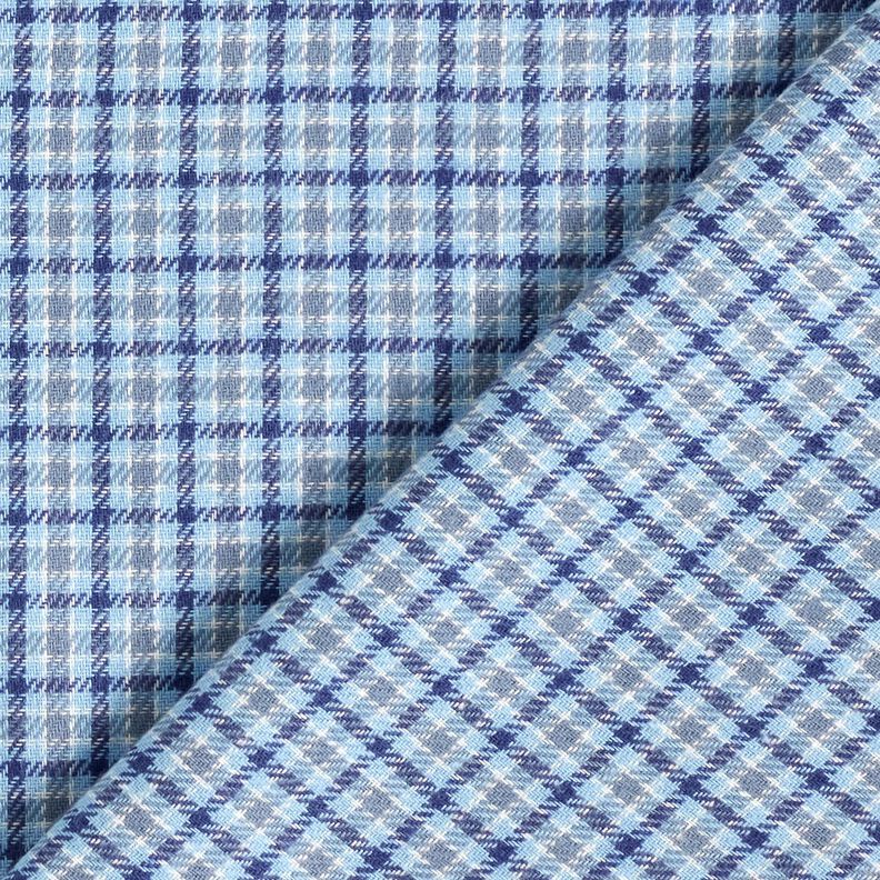 Flanelle Prince de Galles coloré – bleu clair/bleu marine,  image number 4