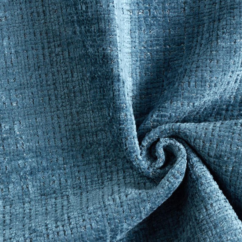 Tissu de revêtement Chenille Uni – bleu jean,  image number 1