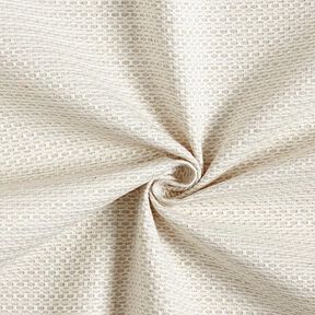 Tissu de décoration Jacquard Petites alvéoles – beige clair, 
