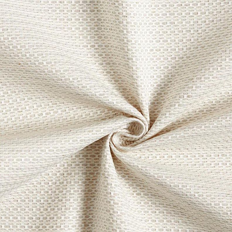 Tissu de décoration Jacquard Petites alvéoles – beige clair,  image number 1