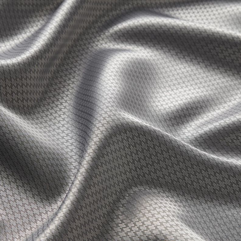 Tissu de doublure Jacquard Rayures zigzag – gris clair,  image number 2