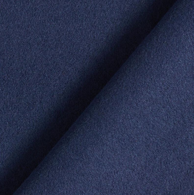 Tissu en polyester recyclé pour manteau – bleu marine,  image number 3