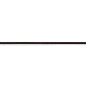 Cordelette en caoutchouc [Ø 3 mm] – marron noir, 