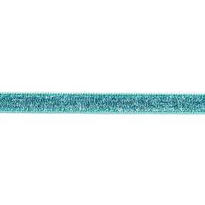Ruban de velours Métallique [10 mm] – bleu aqua, 
