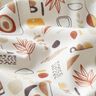 Tissu en coton Cretonne Feuilles scandinaves – ivoire/bronze,  thumbnail number 2