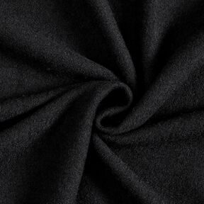 Tissu léger en maille en mélange de viscose et laine – noir, 