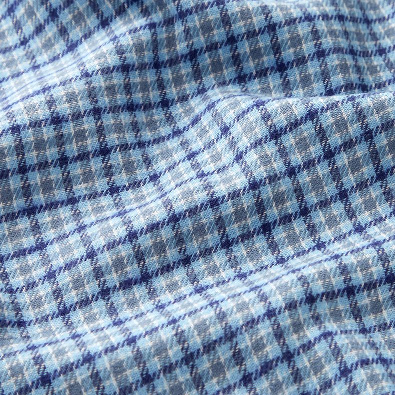 Flanelle Prince de Galles coloré – bleu clair/bleu marine,  image number 2