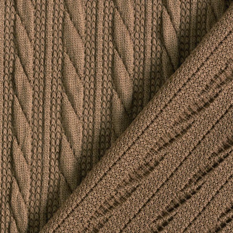 Tricot Cloqué Torsades – dune,  image number 4