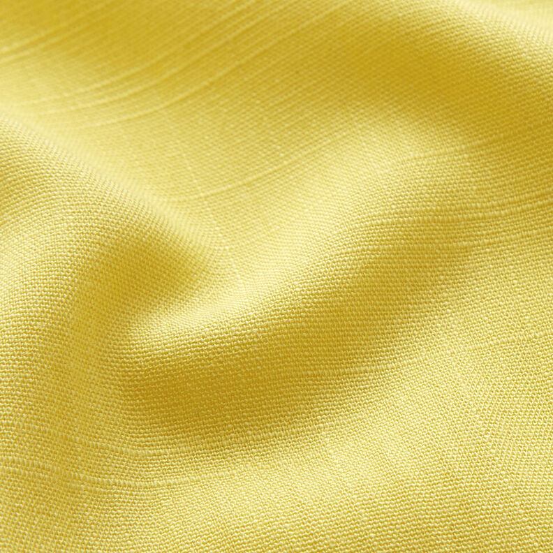 Tissu en viscose aspect lin – jaune clair,  image number 3