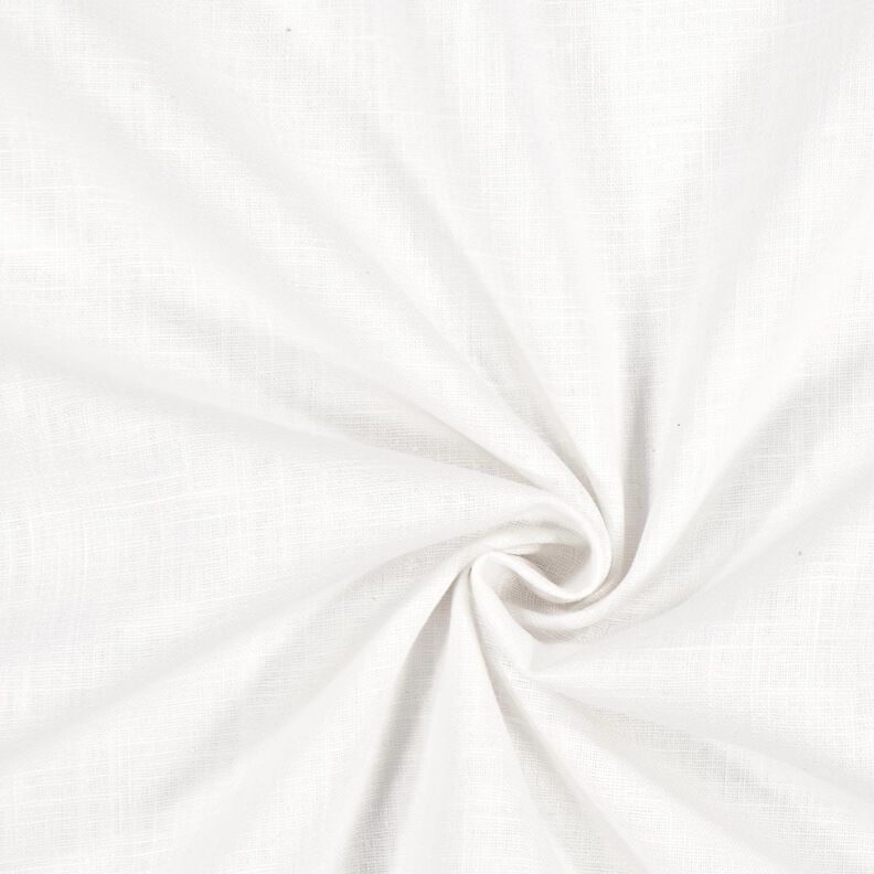 Tissu de lin en ramie mélangée medium – blanc,  image number 1