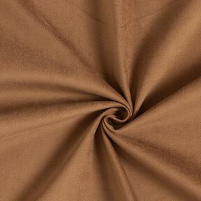 Velours stretch Velours côtelé fin uni – marron moyen, 