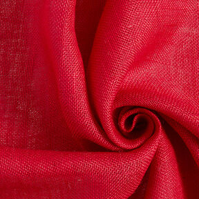 Tissu de décoration Jute Uni 150 cm – rouge, 