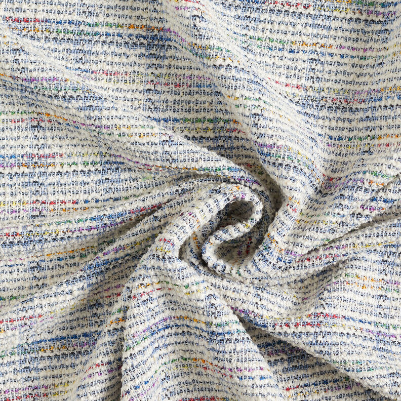 Jersey Jacquard bouclé scintillant – bleu clair,  image number 4