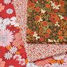 Tissu en coton Cretonne Fleurs nombreuses – orange/blanc,  thumbnail number 5