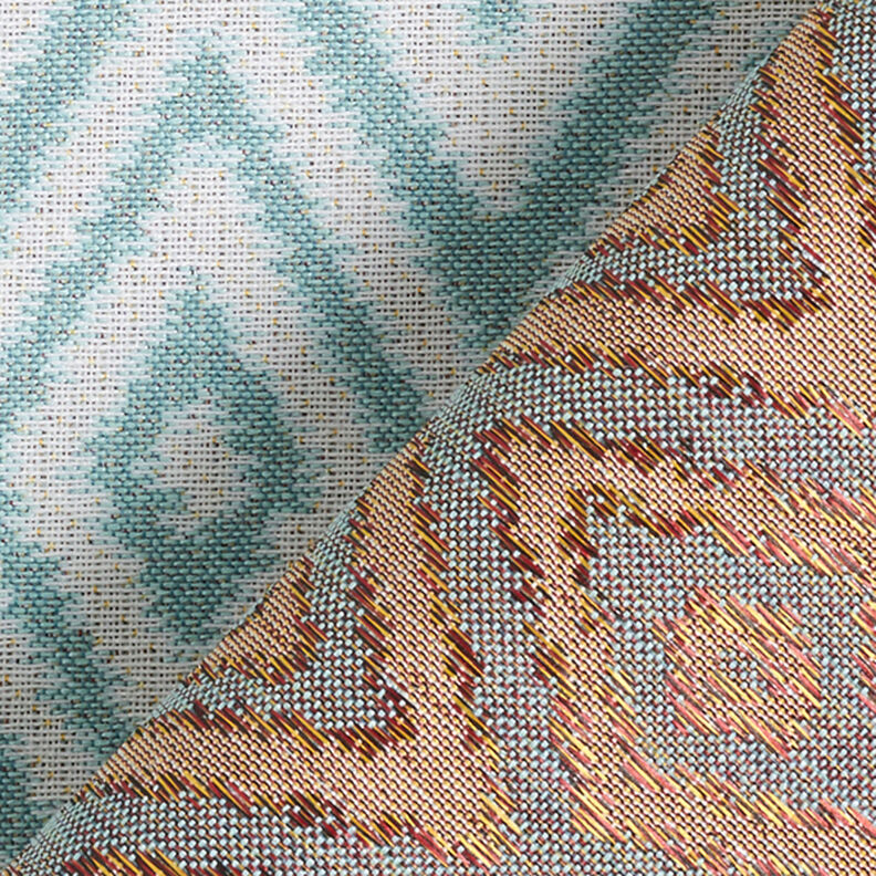 Tissu d'extérieur jacquard Ethno – menthe,  image number 4