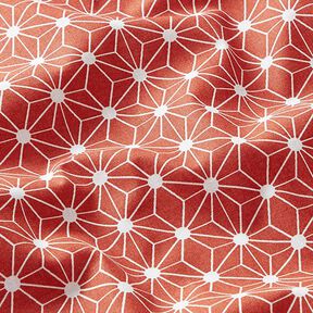 Tissu en coton Cretonne Étoile graphique – rouge, 