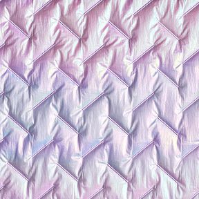 Tissu matelassé Motif diagonal, irisé – lilas pastel, 