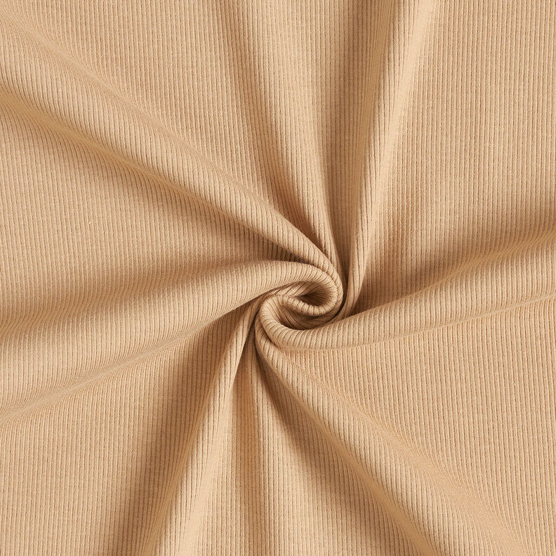 Côtes fines Jersey coton – beige,  image number 1