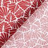 Coton enduit Mini feuilles abstraites – rouge foncé/blanc,  thumbnail number 5