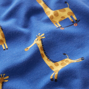 Jersey coton Girafes sportives – bleu roi, 