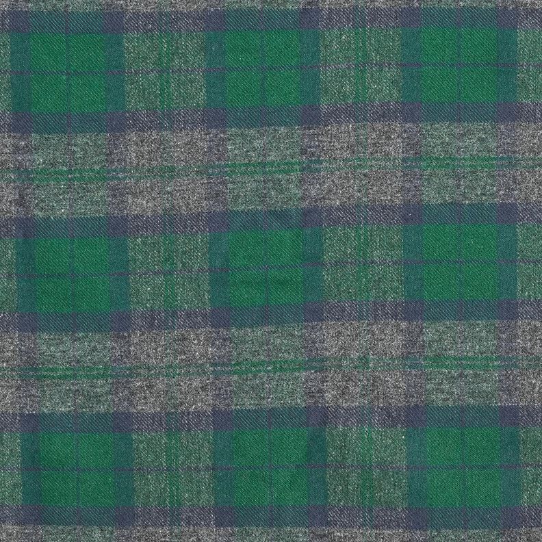 Flanelle Carreaux classiques – vert sapin/bleu marine,  image number 1