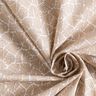 Coton enduit Mini feuilles abstraites – beige/blanc,  thumbnail number 4