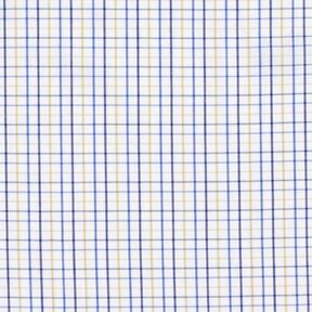 Tissu de coton Carreaux quadrillés – blanc/bleu, 
