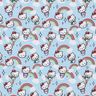 Popeline coton Arcs-en-ciel Hello Kitty Tissu sous licence | SANRIO – bleu ciel,  thumbnail number 1