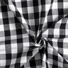 Tissu en coton Vichy à carreaux 1,7 cm – noir/blanc,  thumbnail number 3