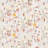 Tissu en coton Cretonne Feuilles scandinaves – ivoire/bronze,  thumbnail number 1